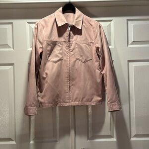 Topman Pale Pink Zip-Front Jacket